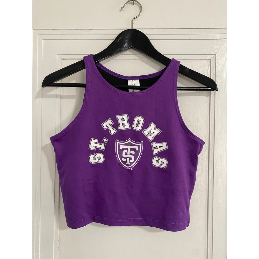 NWT University of St. Thomas Tommies Cropped Tank Top Size M